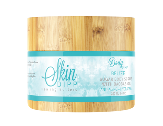 Skin Dipp Healing Butters - Body Dipp Sugar Scrub - Belize